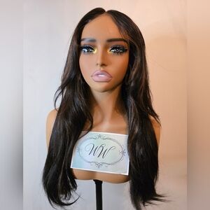 Warm Brown Highlight Human Hair Wig